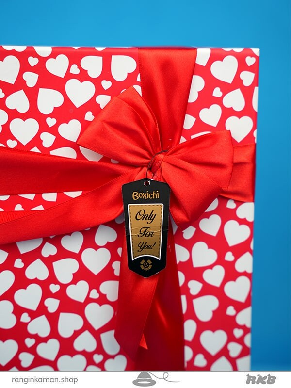 جعبه کادویی قلب سفید gift box