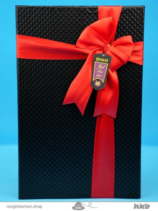 جعبه کادوئی چرمی مشکی gift box