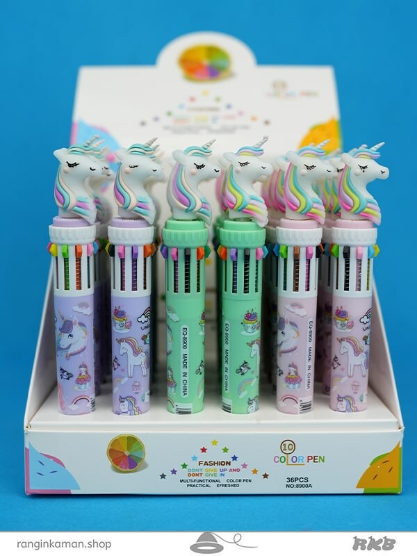 خودکار 10 رنگ یونیکورن Unicorn 10 color pen