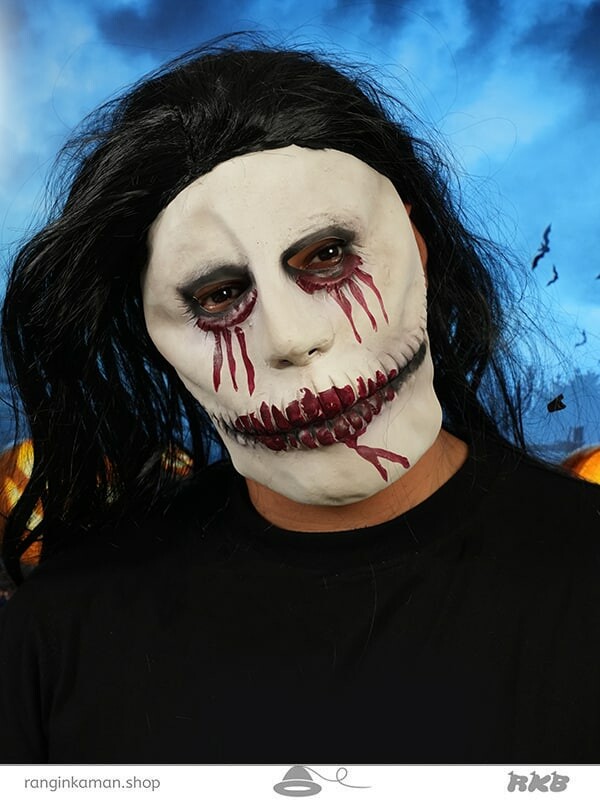ماسک مو مشکی ترسناک Scary black hair mask