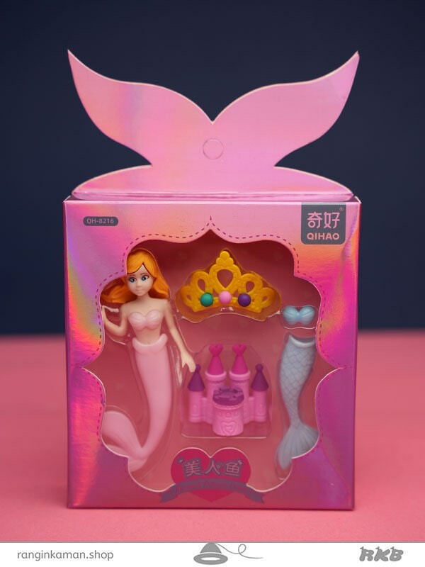 ست پاکن هلوگرامی پری دریایی Mermaid holographic clear set