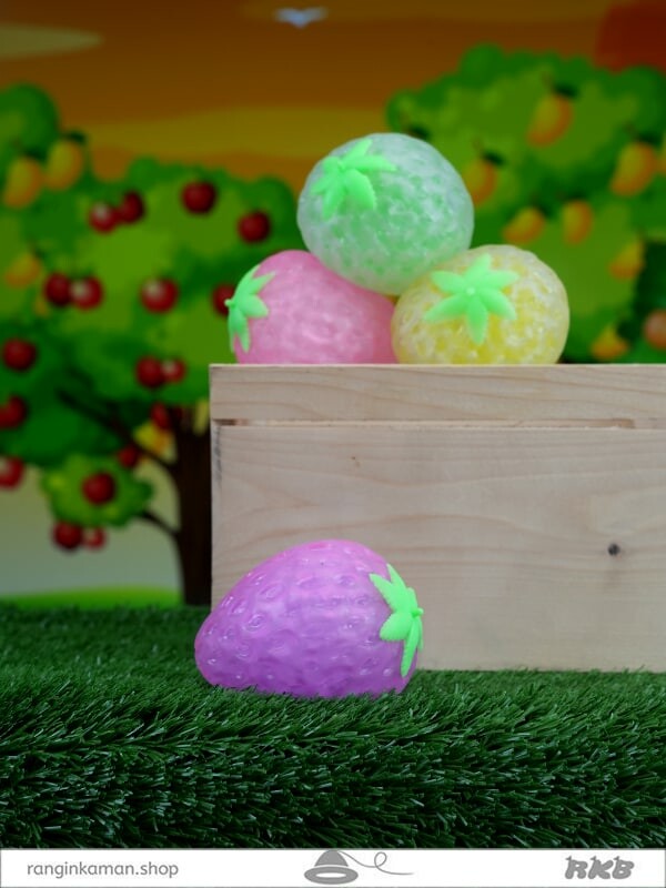 فیجت توت فرنگی خاک ژله ای Strawberry fidget