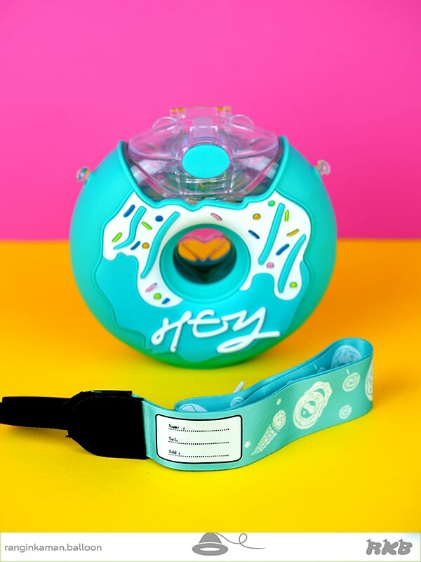 قمقمه نی دار دونات Thermos with donut straw