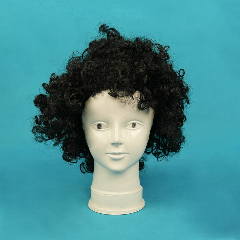 کلاه گیس مو فرفری (مو مصنوعی)Curly hair wig