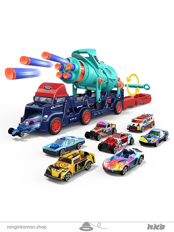 تفنگ تیر ابری و شوتی به همراه ماشین فلزی