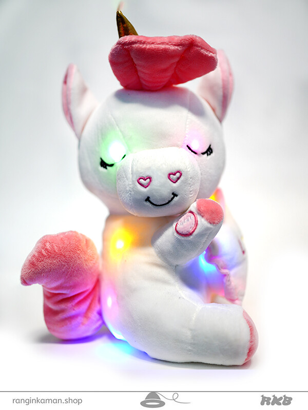 عروسک یونیکورن چراغدار