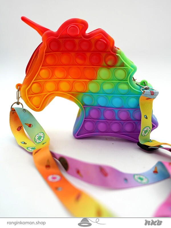 پاپیت کیف کله یونیکورن Unicorn head bag popit