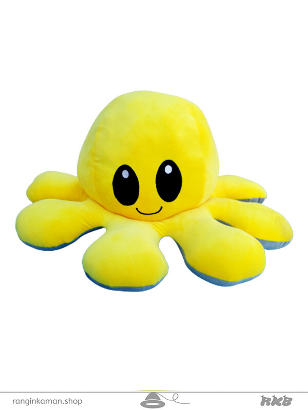 عروسک اختاپوس مودی غول پیکر لیمویی طوسی