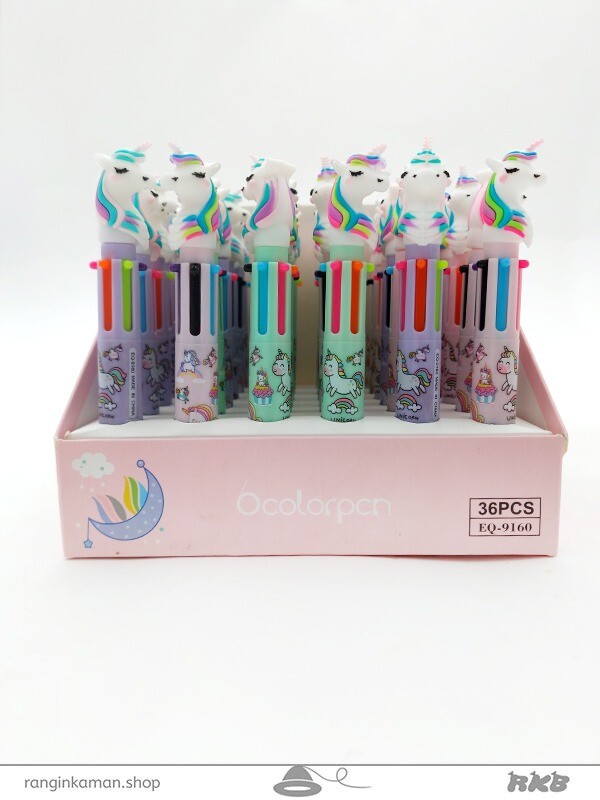خودکار 6 رنگ یونیکورن Unicorn 6 color pen