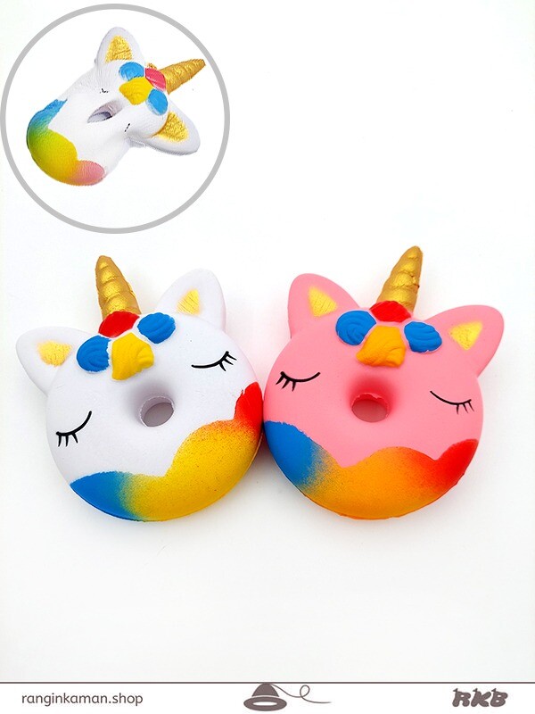 اسکویشی دونات یونیکورن Squishy Unicorn Donut