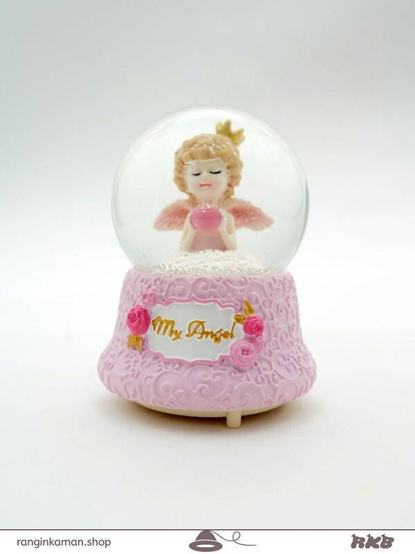 گوی فرشته بال صورتی متوسط معمولی 3287