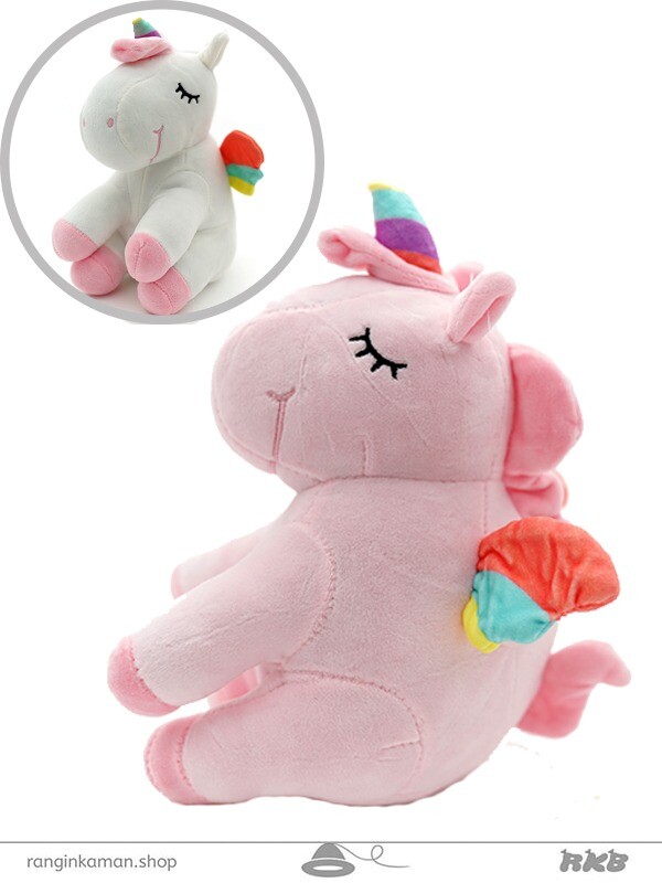 عروسک یونیکورن رنگین کمان کد 019