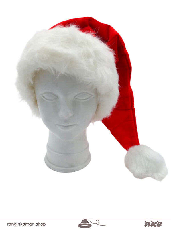 کلاه کریسمس خزدار بلند 65 سانت جنس مخمل