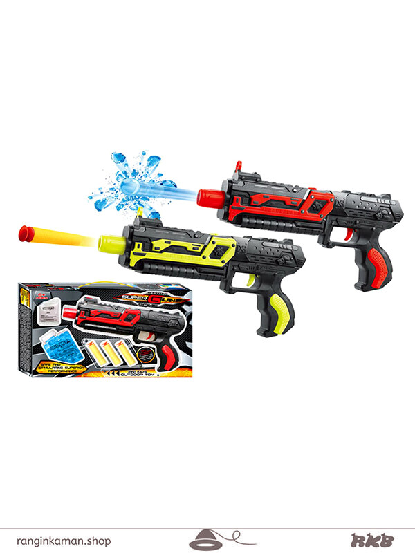 اسلحه تیر ژله ای و فومی کدxh081 رنگ زرد