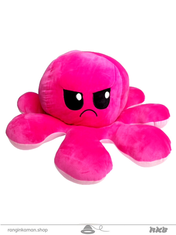 عروسک اختاپوس (هشت پا) مودی غول پیکر صورتی مهربون سرخ آبی