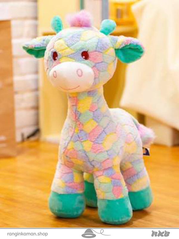 عروسک زرافه رنگالو بزرگ