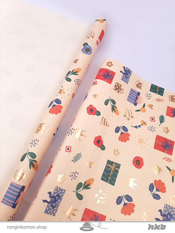 کاغذ کادو طلاکوب Gift wrap