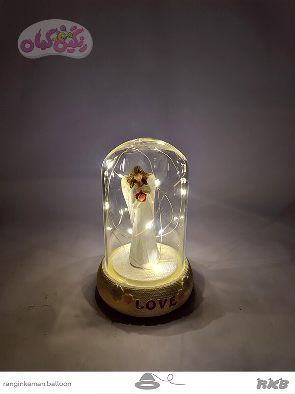 فرشته حبابدار چراغدار موزیکال بزرگ