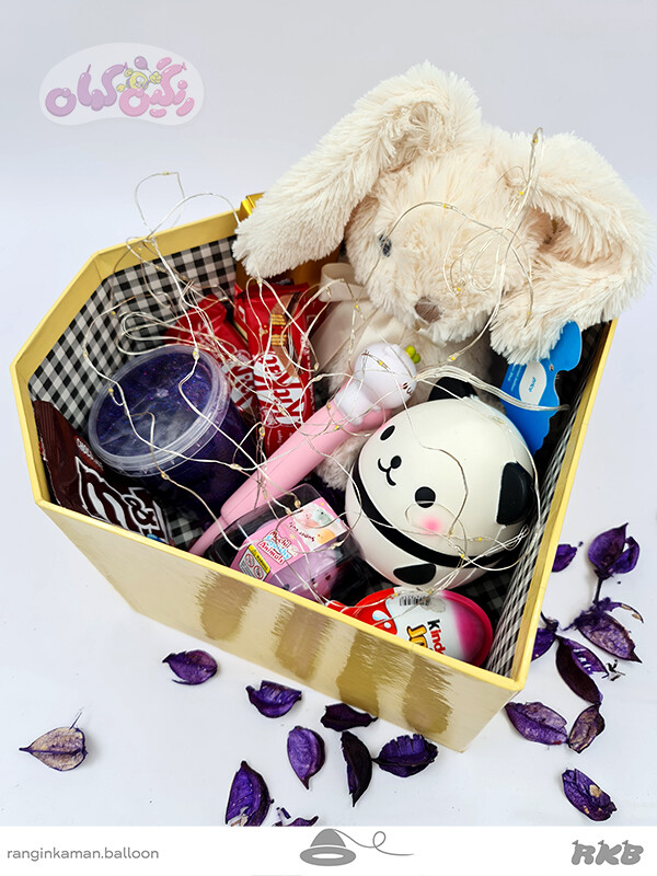 پک هدیه قلبی بزرگ خرگوش