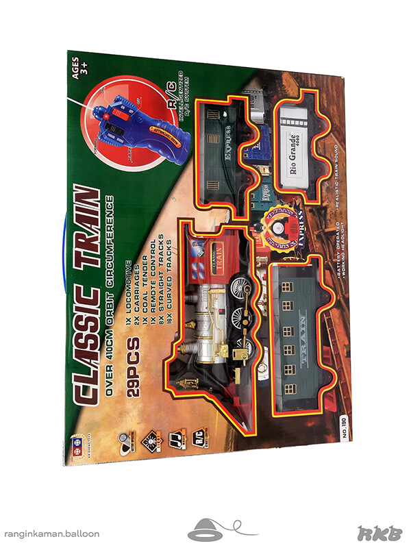 ست قطار ریلی کنترلی 29 تیکه مدل 190