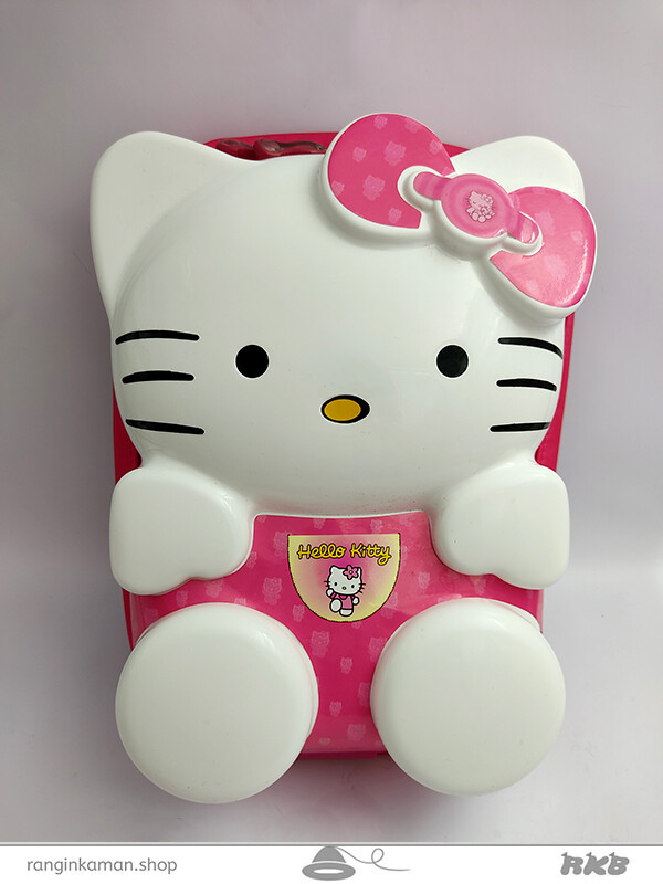 کوله پشتی طرح کیتی صورتی