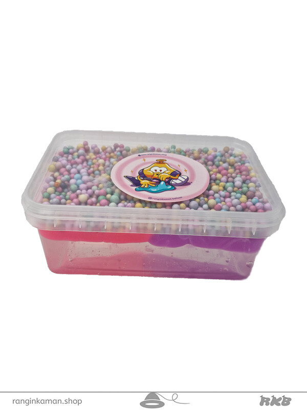 ژل بازی آدامسی 3D (سه بعدی) بنفش-صورتی