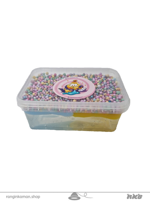 ژل بازی آدامسی 3D (سه بعدی) آبی-زرد