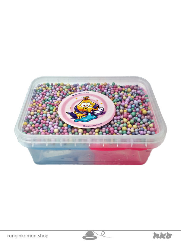 ژل بازی آدامسی 3D (سه بعدی) آبی-صورتی