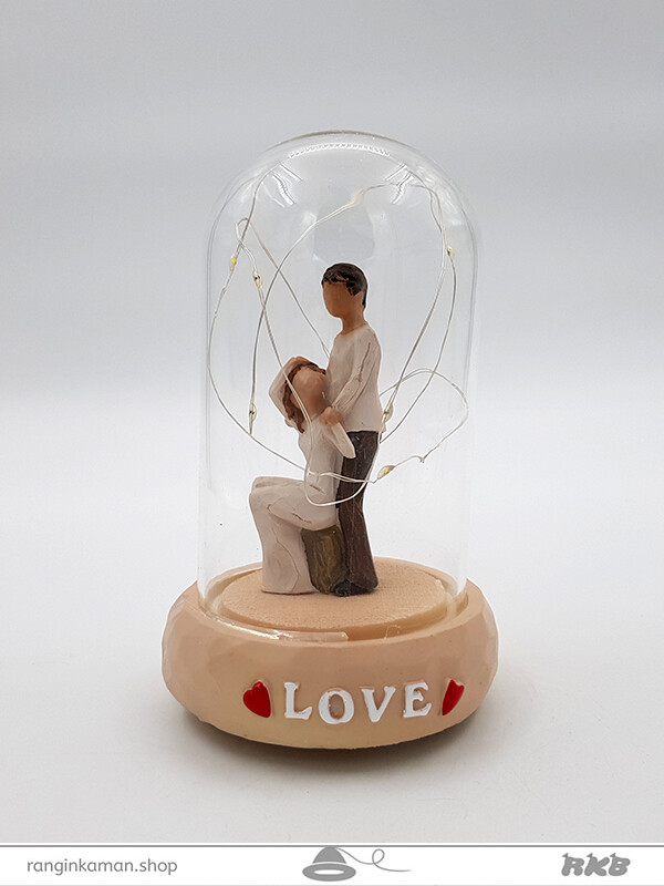 شیشه عشق چراغدار موزیکال بزرگ کد 4