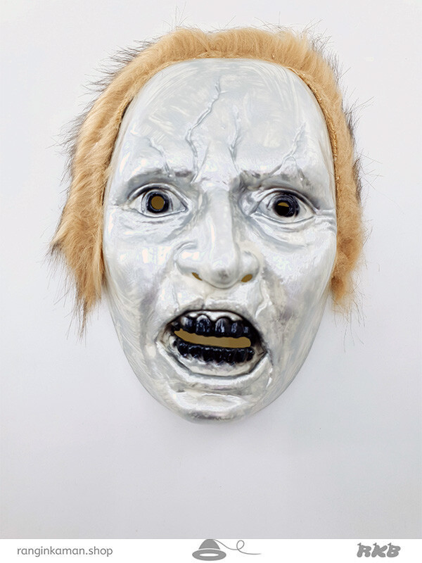 نقاب آدمک هالووین قهوه ای