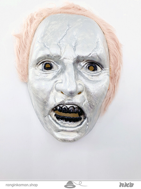 نقاب آدمک هالووین صورتی