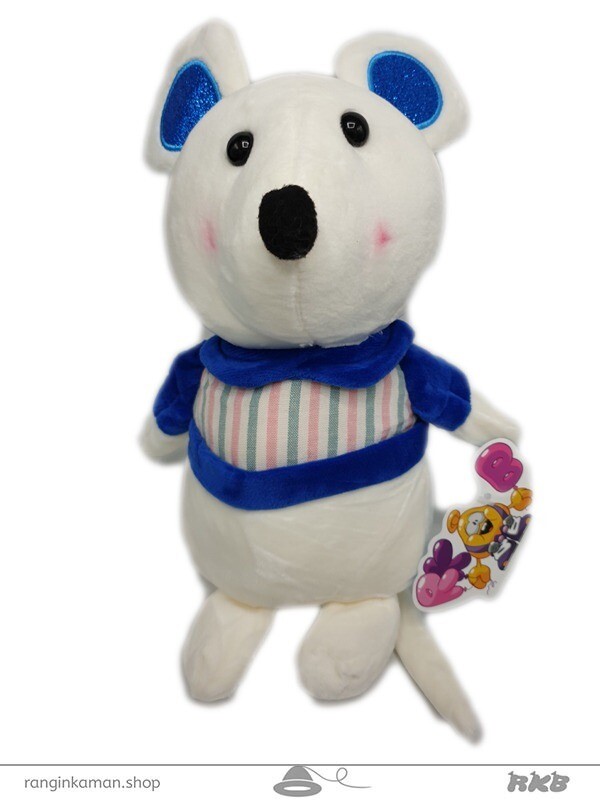 عروسک موش لباس راه راه گوش براق