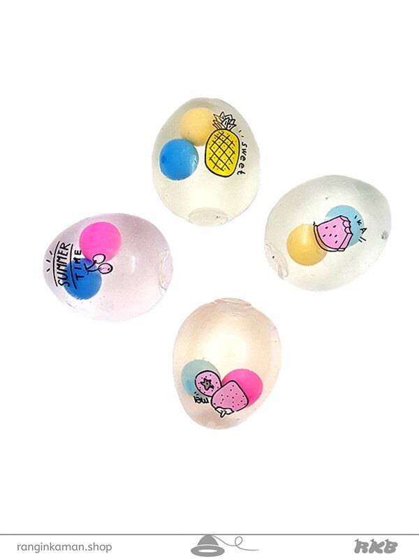 له شو تخم مرغ دو زرده طرح میوه ای