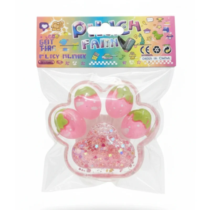 فیجت شفاف پنجه توت فرنگی چسبناک