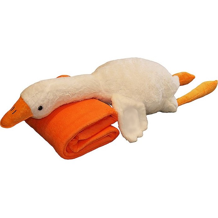 عروسک غاز خوابیده پتودار Sleeping goose doll with a blanket