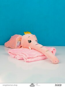 عروسک پتو فیل تاجدار Crowned elephant blanket doll