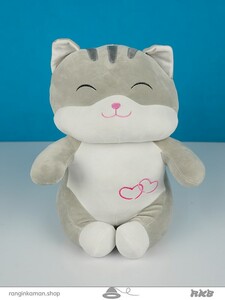 عروسک گربه طوس طوسک کد Gray cat doll 272