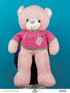 عروسک خرس سویشرت لاو کد 30_943 love sweatshirt bear doll