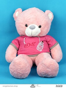 عروسک خرس سویشرت لاو کد 30_943 love sweatshirt bear doll