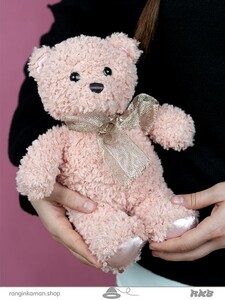 عروسک خرس پشمالو سایز یک کد 16_1520 curly teddy bear doll