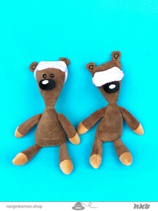 عروسک خرس تدی مستربین با چشم بند کد 4455 Mr. BeanTeddy bear doll with blindfold