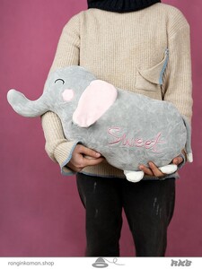 عروسک فیل پتو دار کد 240_941 Elephant doll with a blanket