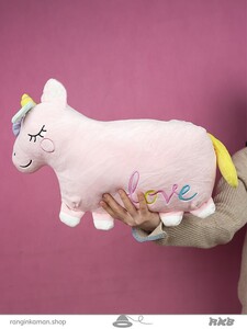 عروسک تک شاخ پتو دار کد 243_941 Unicorn doll with a blanket