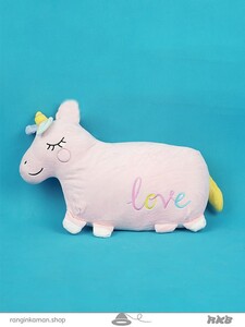 عروسک تک شاخ پتو دار کد 243_941 Unicorn doll with a blanket