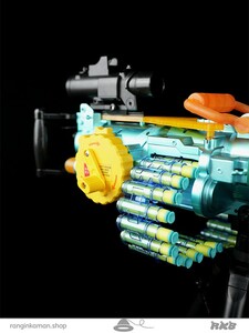 اسباب بازی اسلحه شارژی چرخشی Rotating rechargeable gun toy jf_75A
