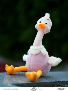 عروسک شتر مرغ پرورشی ostrich doll