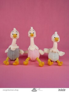 عروسک شتر مرغ پرورشی ostrich doll