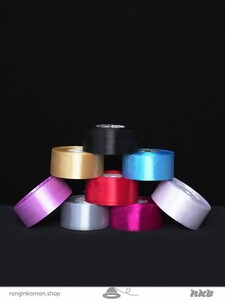 ربان ساتن پهن رنگ صورتی Wide pink satin ribbon