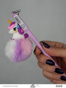 روان نویس پوم پوم یونیکورن آویزدارPom pom unicorn pen holder 1112