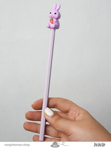 مداد پاکن دار حیوانات بزرگ طرح خرگوش Large animal eraser pencil with rabbit design